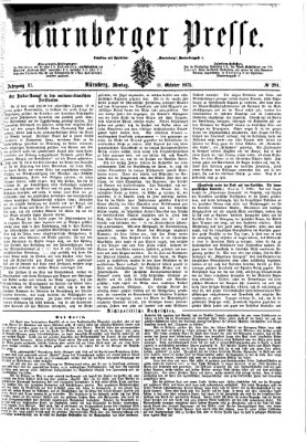 Nürnberger Presse Montag 11. Oktober 1875