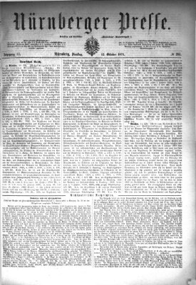 Nürnberger Presse Dienstag 12. Oktober 1875