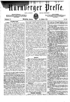 Nürnberger Presse Sonntag 24. Oktober 1875