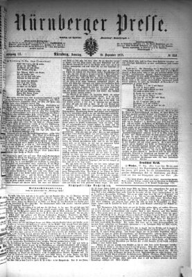 Nürnberger Presse Sonntag 19. Dezember 1875