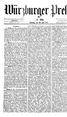 Würzburger Presse Montag 26. Juli 1875