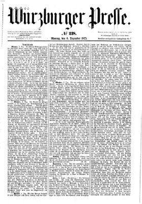 Würzburger Presse Montag 6. Dezember 1875