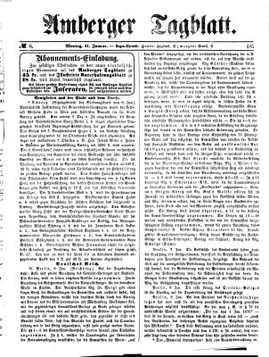 Amberger Tagblatt Montag 11. Januar 1875