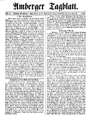 Amberger Tagblatt Samstag 23. Januar 1875