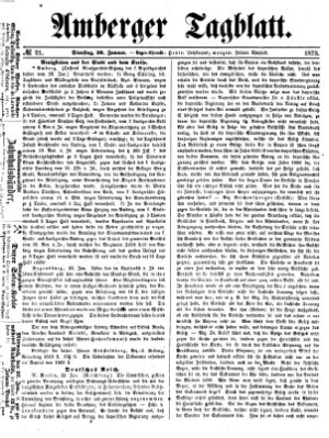 Amberger Tagblatt Dienstag 26. Januar 1875