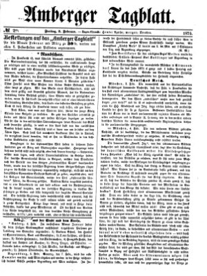 Amberger Tagblatt Freitag 5. Februar 1875