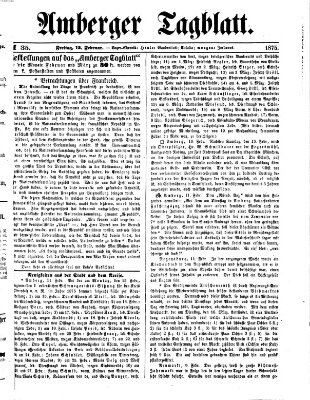 Amberger Tagblatt Freitag 12. Februar 1875