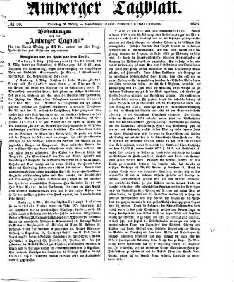 Amberger Tagblatt Dienstag 2. März 1875