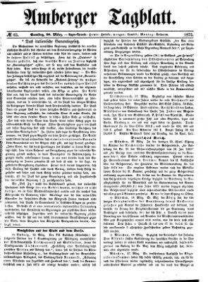 Amberger Tagblatt Samstag 20. März 1875