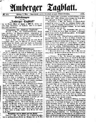 Amberger Tagblatt Freitag 7. Mai 1875