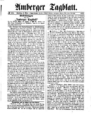 Amberger Tagblatt Samstag 8. Mai 1875