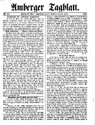 Amberger Tagblatt Freitag 21. Mai 1875