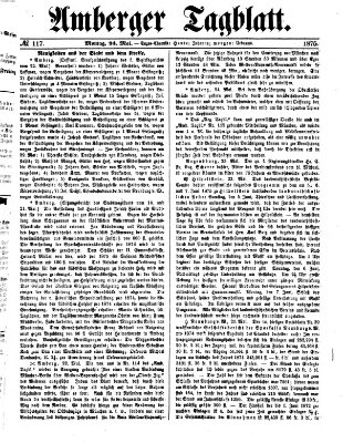 Amberger Tagblatt Montag 24. Mai 1875