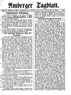 Amberger Tagblatt Samstag 19. Juni 1875