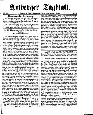 Amberger Tagblatt Dienstag 6. Juli 1875