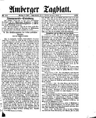 Amberger Tagblatt Freitag 9. Juli 1875