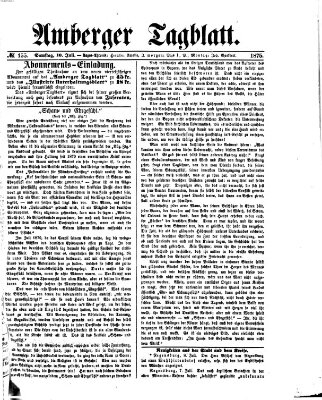 Amberger Tagblatt Samstag 10. Juli 1875