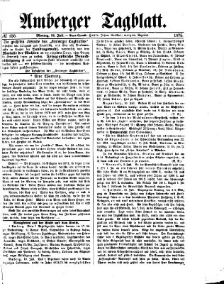 Amberger Tagblatt Montag 12. Juli 1875