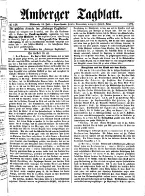 Amberger Tagblatt Mittwoch 14. Juli 1875