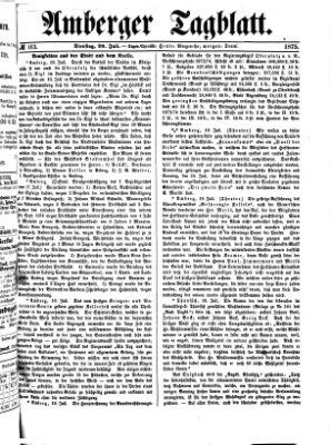 Amberger Tagblatt Dienstag 20. Juli 1875