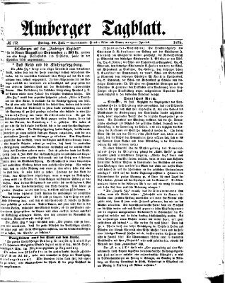 Amberger Tagblatt Freitag 30. Juli 1875