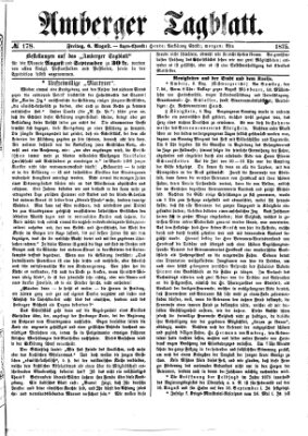 Amberger Tagblatt Freitag 6. August 1875