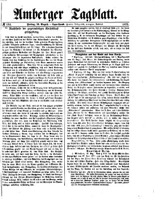 Amberger Tagblatt Freitag 13. August 1875