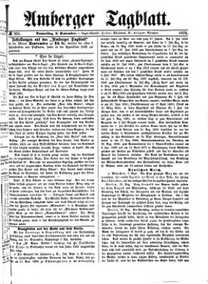 Amberger Tagblatt Donnerstag 2. September 1875