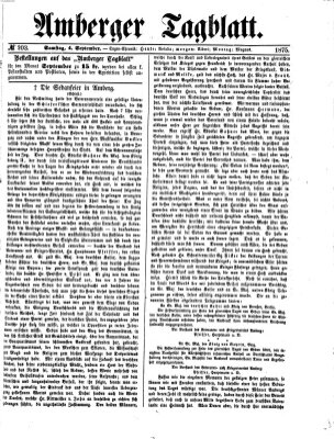 Amberger Tagblatt Samstag 4. September 1875