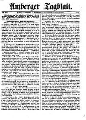 Amberger Tagblatt Freitag 5. November 1875