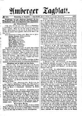 Amberger Tagblatt Donnerstag 2. Dezember 1875