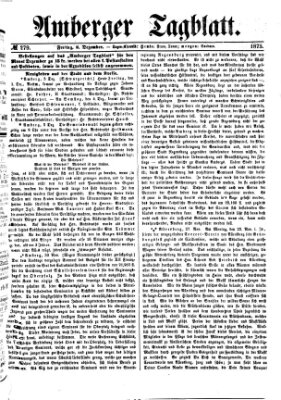 Amberger Tagblatt Freitag 3. Dezember 1875