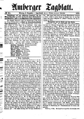 Amberger Tagblatt Montag 6. Dezember 1875