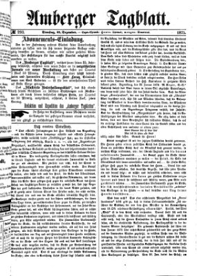 Amberger Tagblatt Dienstag 21. Dezember 1875