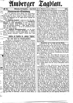 Amberger Tagblatt Mittwoch 22. Dezember 1875