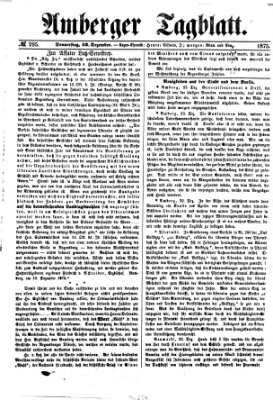 Amberger Tagblatt Donnerstag 23. Dezember 1875