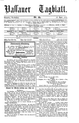 Passauer Tagblatt Dienstag 27. April 1875