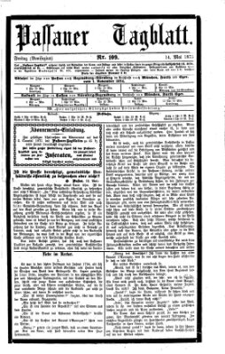 Passauer Tagblatt Freitag 14. Mai 1875