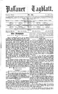 Passauer Tagblatt Dienstag 15. Juni 1875