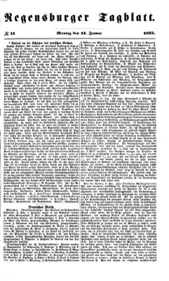 Regensburger Tagblatt Montag 11. Januar 1875