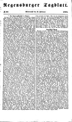 Regensburger Tagblatt Mittwoch 3. Februar 1875