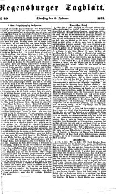 Regensburger Tagblatt Dienstag 9. Februar 1875