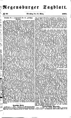 Regensburger Tagblatt Dienstag 2. März 1875