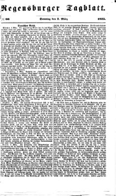 Regensburger Tagblatt Sonntag 7. März 1875