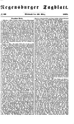 Regensburger Tagblatt Mittwoch 10. März 1875