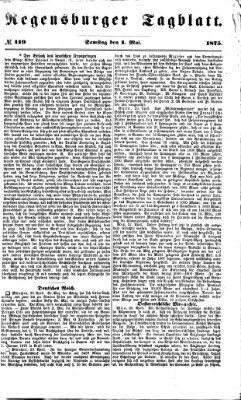 Regensburger Tagblatt Samstag 1. Mai 1875