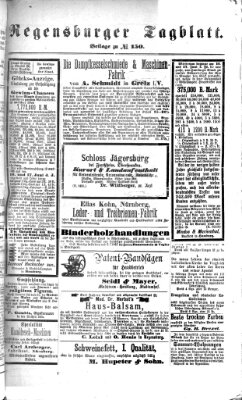 Regensburger Tagblatt Donnerstag 3. Juni 1875