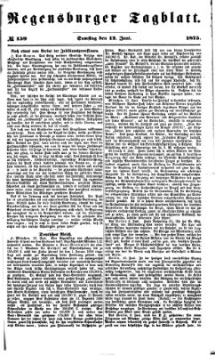 Regensburger Tagblatt Samstag 12. Juni 1875