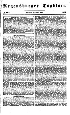 Regensburger Tagblatt Dienstag 15. Juni 1875