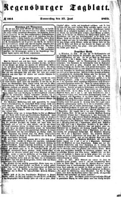 Regensburger Tagblatt Donnerstag 17. Juni 1875